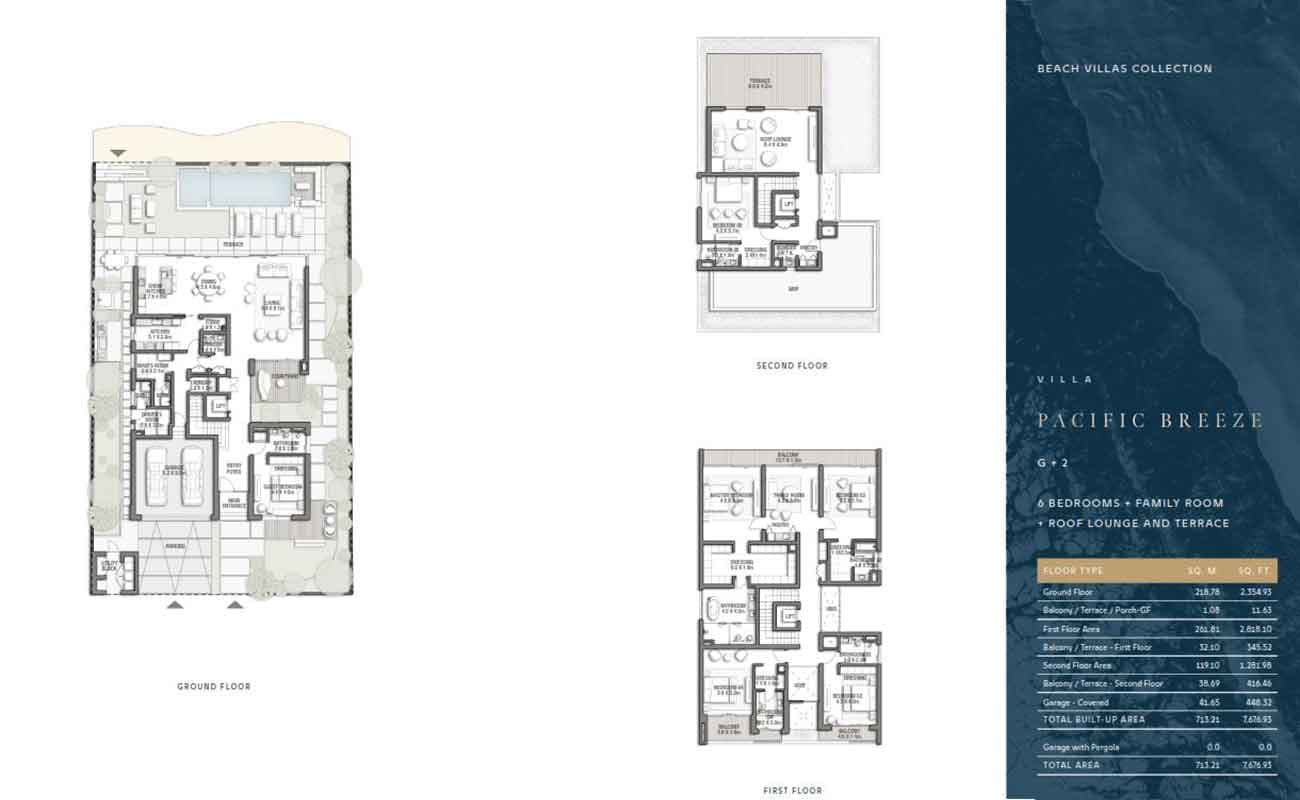 Palm Jebel Ali — Pacific Breeze villa floor plan